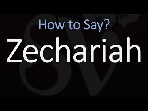 How to Pronounce Zechariah? (CORRECTLY) Hebrew Prophet Name Pronunciation