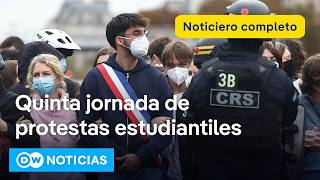 🔴DW Noticias 13 de octubre: Protestas y disturbios en Francia desafían las previsiones del Gobierno