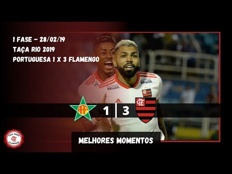 Portuguesa 1 x 3 Flamengo - TAÇA RIO 2019 - Melhores Momentos