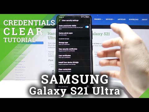 How to Clear Credentials in SAMSUNG Galaxy S21 Ultra – Remove All Certificates
