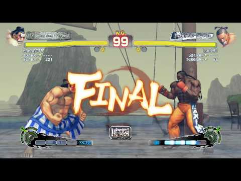 nonoGT75 [E.Honda] vs Luffy51 [Dee Jay] USF4 Online Ranked Matches - PSN