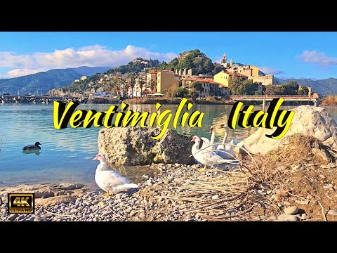 Ventimiglia, Italy 🇮🇹  | 🌴Coastal 🌊 Glamour & Mediterranean Vibes! 🏖️ 4K 60fps