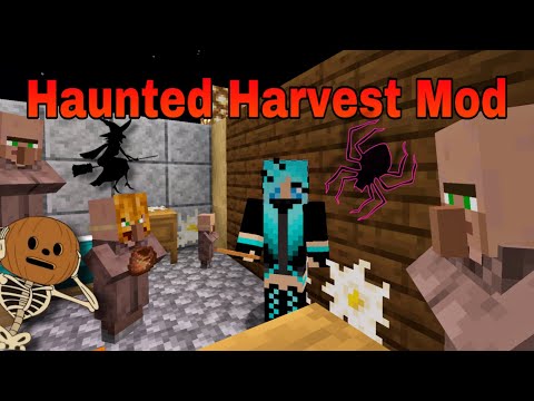 Mods with Sea - Haunted Harvest Mod for Minecraft 1.16.5 - Villagers go trick or treating and carve pumpkins!