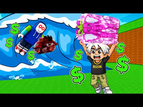 HİLECİ KİRALAYIP EFSANEVİ BRAINROTLARI TOPLADIM 🥳 | ROBLOX Escape Tsunami for Brainrots 🌊