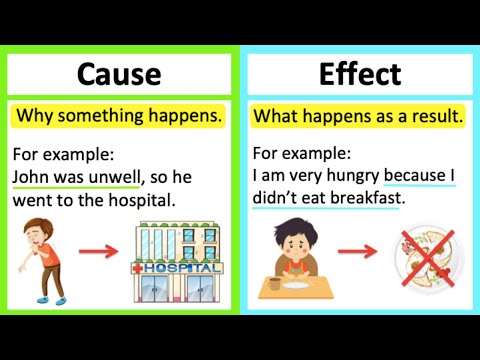 CAUSE vs EFFECT ???? | What's the difference? | Learn with examples