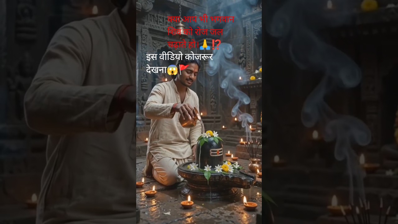 🙏शिवजी को जल चढ़ाने से क्या फायदा? 🙏#शोर्ट्स