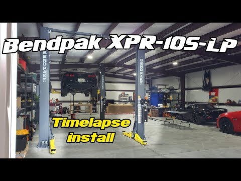 Bendpak XPR-10S-LP Time Lapse Install