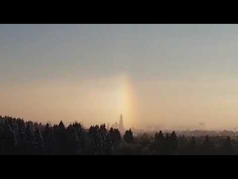 Чудесна појава светлости изнад Тројице-Сергијеве лавре, Русија