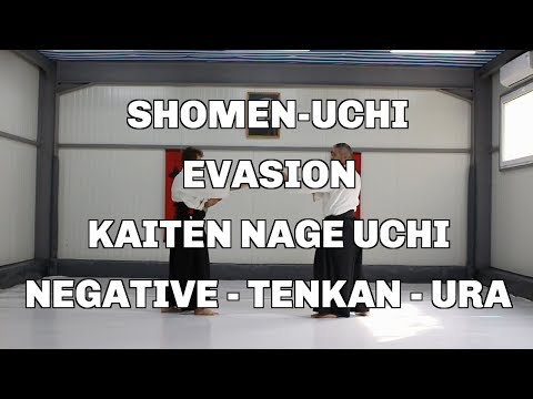 Shomen-Uchi, Evasion, Kaiten Nage Uchi, Negative - Tenkan - Ura / Aikido techniques