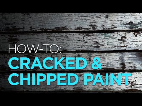 Simple Cracked & Chipped Paint Effect using a Wood Block
