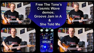 Video thumbnail for Free The Tone's Cosmic Wave demos - Groove Jam In A & She Told Me (4K) by Jason Sidwell