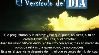 Miniatura del video: El versiculo del dia .com - Juan 1 v25-27
