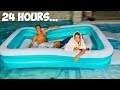 Living In My Friends Pool For 24 Hours!