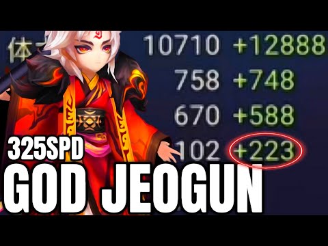 GOD Jeogun with 325 SPD in G2 RTA! - Summoners War