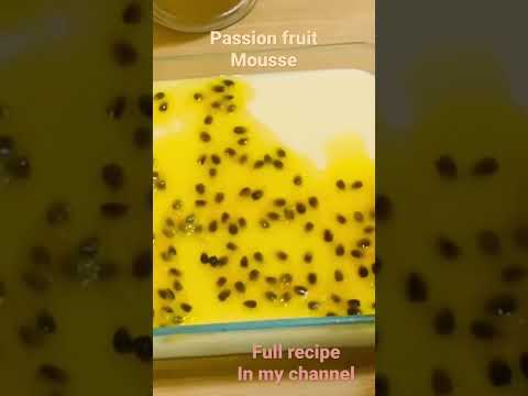 PASSION FRUIT MOUSSE #howtomake #youtubeshorts #shorts #remix #easyrecipe