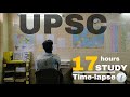 A Day of a UPSC Aspirant | 24 hours in 24 Minutes | On Time-lapse | Full day Study Vlog
