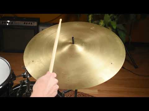 21" Zildjian A 1950s Small Stamp Sizzle Ride Cymbal 2418g *Video Demo* image 10