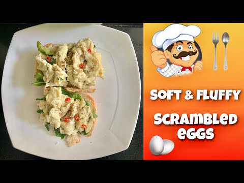 Soft Fluffy & Creamy Scrambled 🥚 🍳 Breakfast