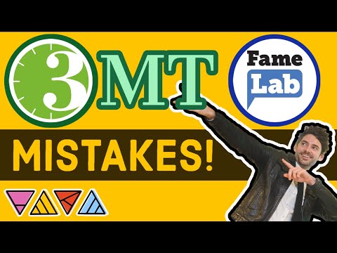 How to do a Three Minute Thesis (3MT) or Famelab | Don't make these mistakes!