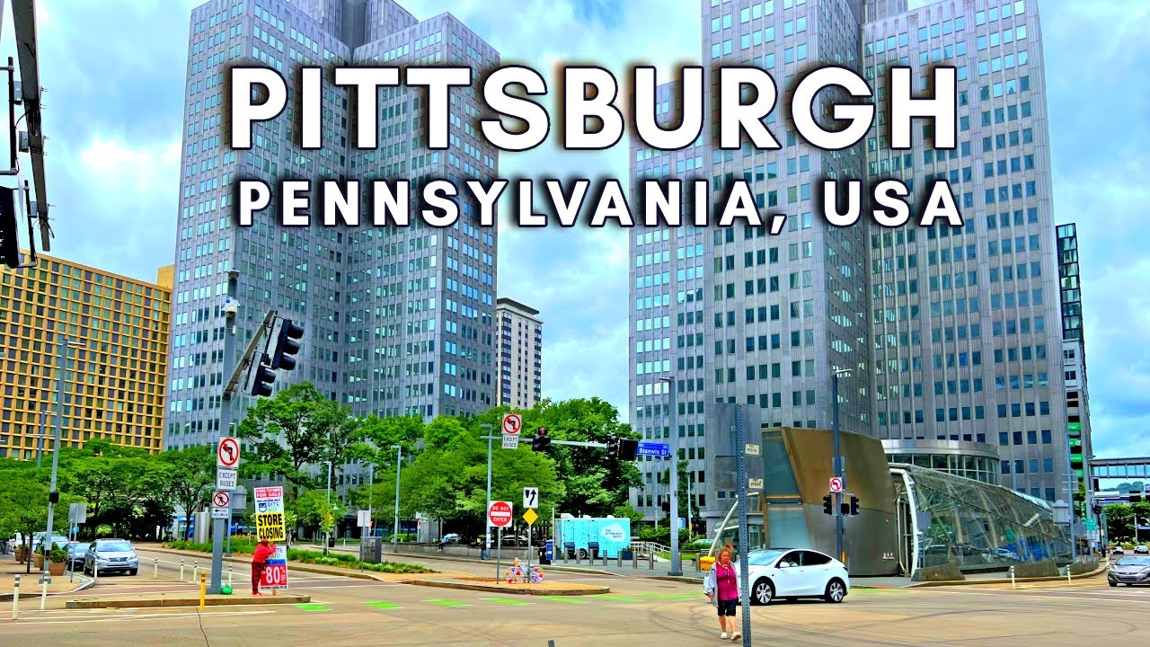 Immersive street-level walking tour through Pittsburgh, PA, United States, showcasing authentic urban landscapes, local architecture, and the vibrant atmosphere of the city's neighborhoods