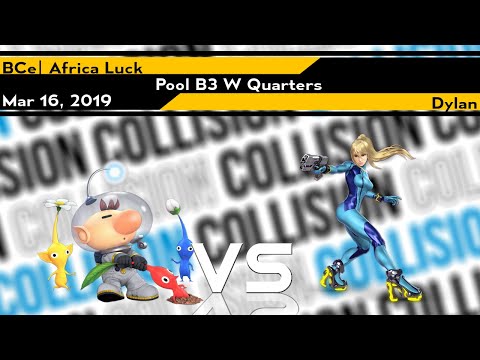 Collision 2019 - BCe | Luck (Olimar) vs Dylan (Zero Suit Samus) - Pool B3 W Quarters