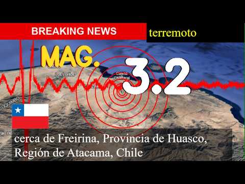 😱🚨 Terremoto Hoy: ¡Justo Ahora! Magnitud 3,2 Cerca De Freirina, Provincia De Huasco, Región De Ataca