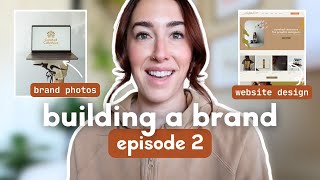 Building a brand from SCRATCH ep 2 (web design and brand photos)