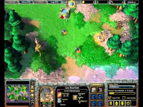 Part 1/2 - iS_StoRm (H) vs We_Gigabyte_Una (N) - Warcraft 3 HD replay