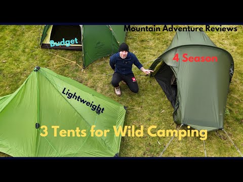 3 Tents for Wildcamping. Lightweight, Budget, 4 season. Lanshan, Naturehike and Fjallraven Abisko