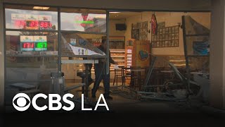 Man intentionally crashes car into donut shop in Simi Valley, police say