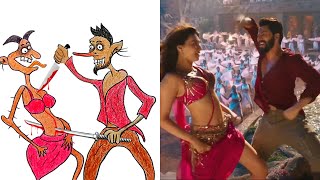 Bhediya | Kriti Sanon, Thumkeshwari Song memes, Varun Dhawan, Shraddha K #crazyfunarts Funny Cartoon