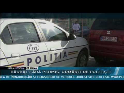 BĂRBAT FĂRĂ PERMIS, URMĂRIT DE POLIŢIŞTI