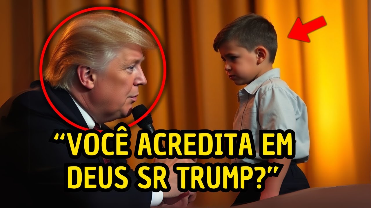 Um garotinho pergunta a Trump sobre Deus – sua resposta o leva às lágrimas!