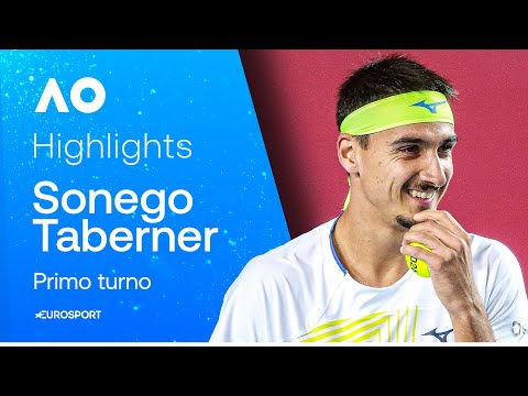 SONEGO, primo turno travolgente contro TABERNER | HIGHLIGHTS | AUSTRALIAN OPEN 2026
