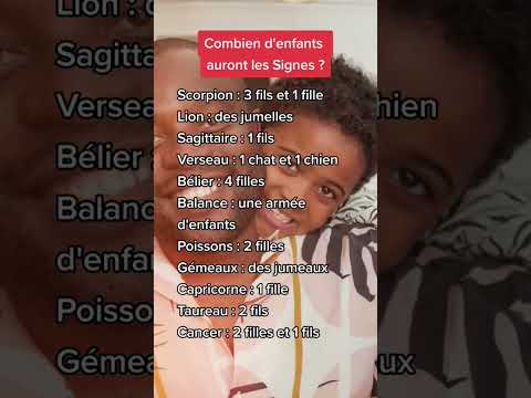Combien d'enfants auront les Signes ? 👨‍👩‍👧‍👧Abonne-toi 💜#astrologie #signesastrologiques #zodiaque