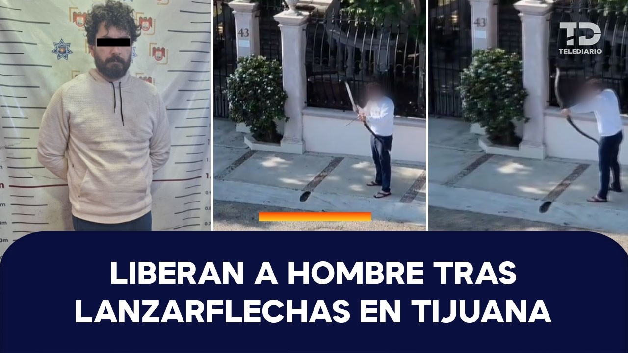 Hombre lanza flechas con arco de cacería en Tijuana y su mamá lo denuncia; agredió a policías