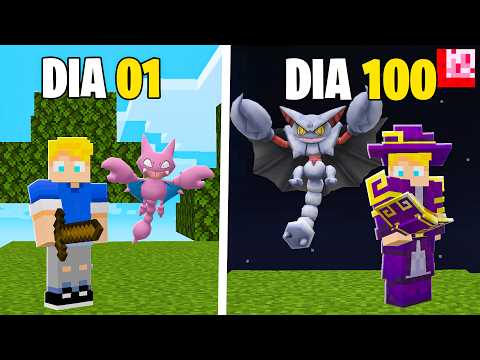 SOBREVIVI 100 DIAS COMO MAGO NO MINECRAFT PIXELMON CAOS!