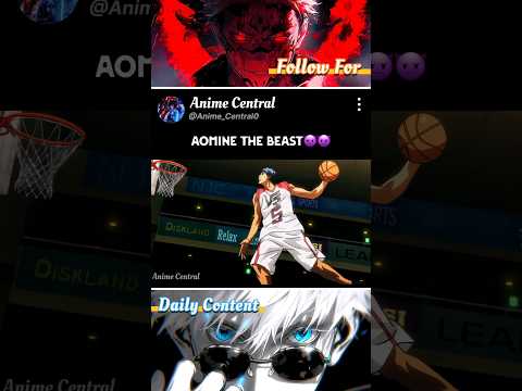 Aomine was a beast #anime #animeshorts #kurokonobasket #aomine #sports #basketball
