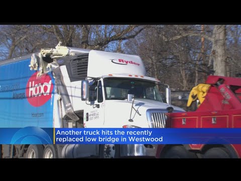 Yet Another Too-Tall Truck Falls Victim To Westwood's 'Can-Opener' Bridge