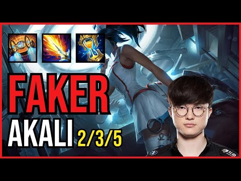 FAKER - AKALI vs. PANTHEON Mid | KR GRANDMASTER | PATCH 10.25