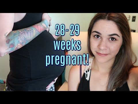 28 & 29 WEEKS PREGNANT! | MY HUSBANDS PREGNANCY SYMPTOMS Video