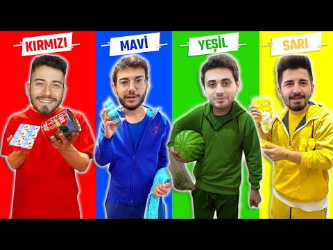 24 SAAT BOYUNCA TEK RENK CHALLENGE  🌈