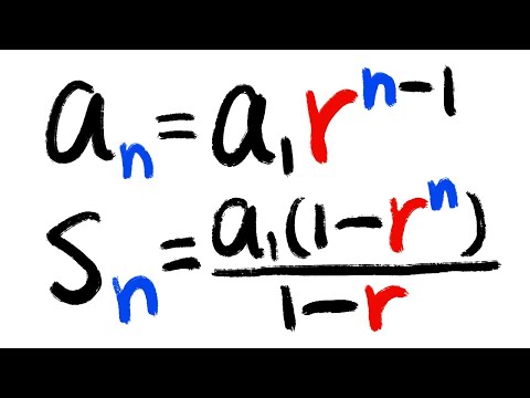 geometric sequence and series (introduction, proof & example)