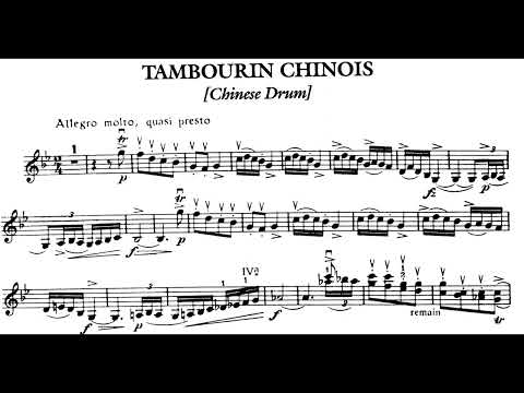 Fritz Kreisler - Tambourin Chinois (audio + sheet music)