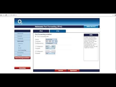 Ports bei einem o2 Router freischalten