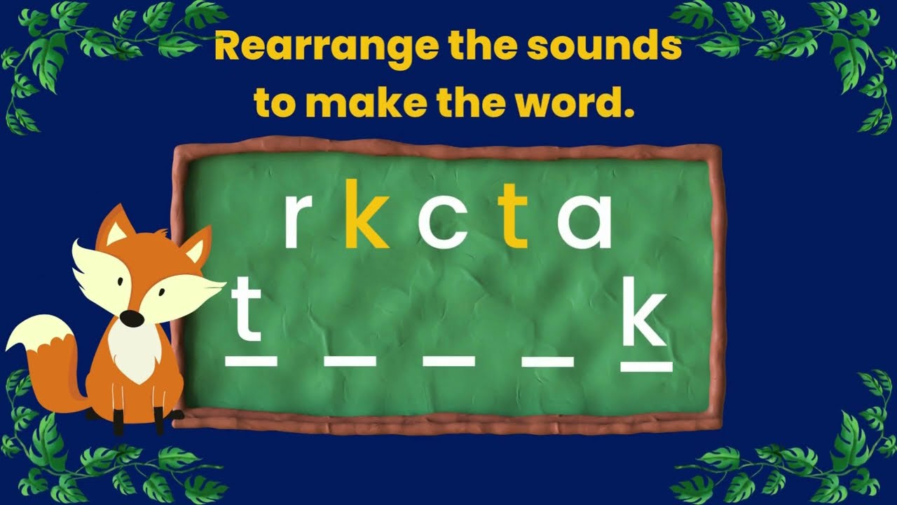 Phonics | FREE Worksheet | Anagram Game Instructions