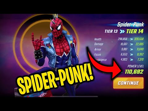 SPIDER-PUNK G14 RANK UP! - MARVEL Strike Force - MSF