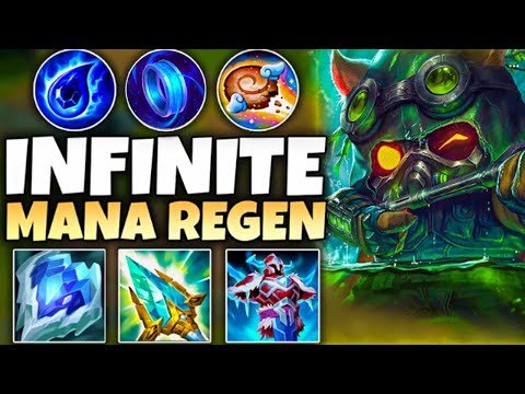 Infinite Mana Teemo Has 4,000 HP with Endless Shroom Spams