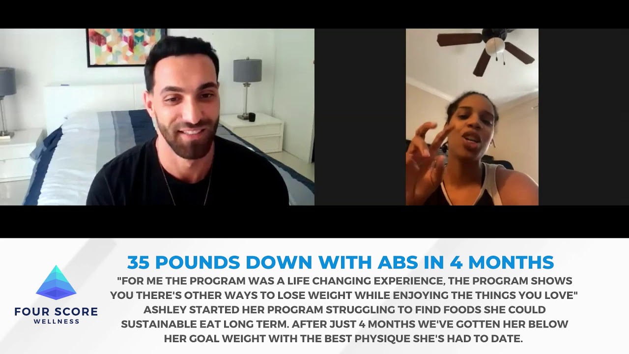 Ashley — 35 lbs lost, abs in 4 months