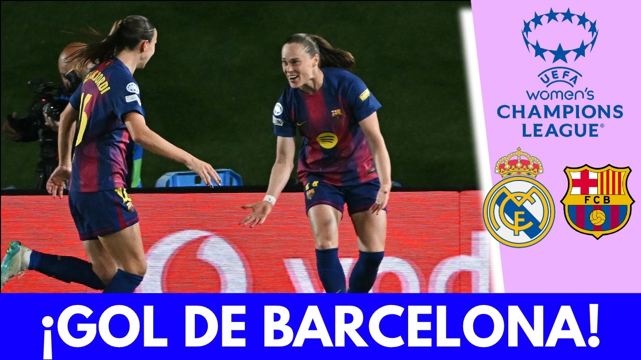 DOBLETE de EWA PAJOR. BARCELONA está GOLEANDO 4-1 al REAL MADRID | Champions League Femenina